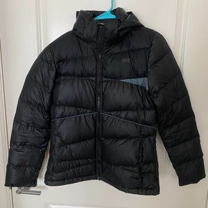 Nike Black Puffer Full Zip Hooded Jacket